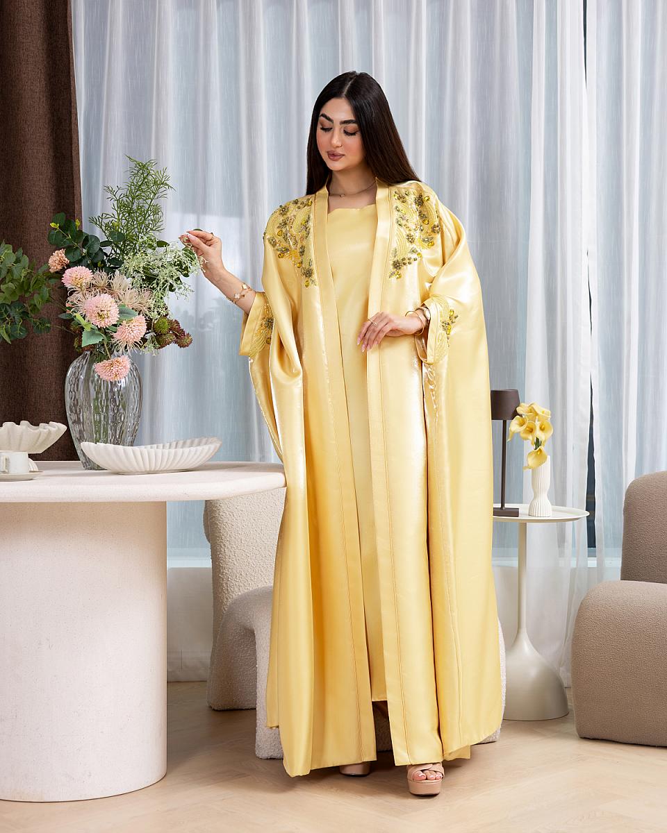 Golden Shine Abaya - Image 1