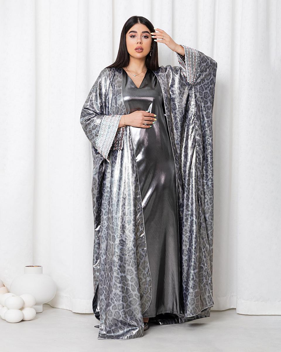 silver roar abaya - Image 1