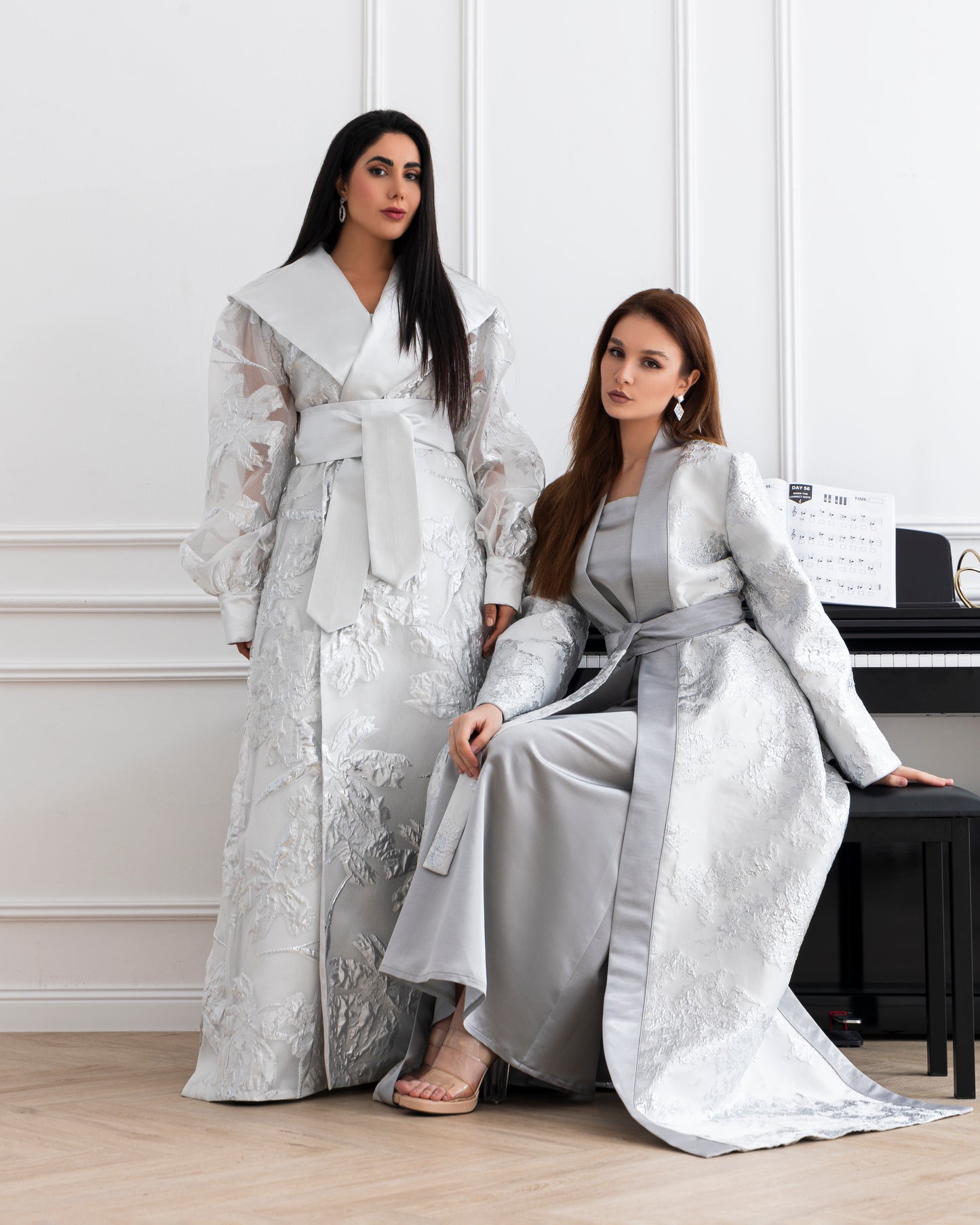 A luminous abaya that shines with timeless beauty. Designed to make you stand out in any crowd