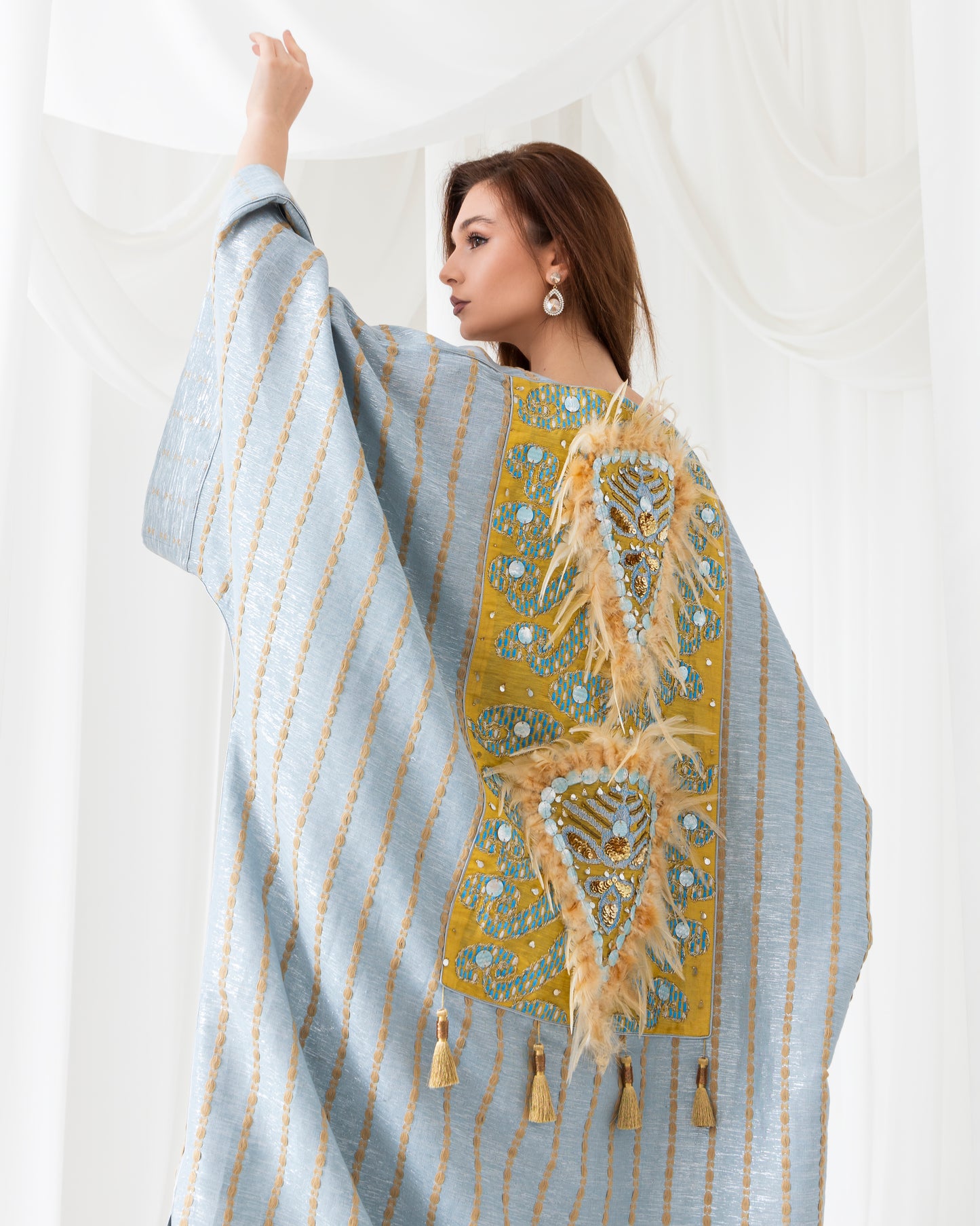 A sky-inspired abaya that feels endless. Designed for those who dream big