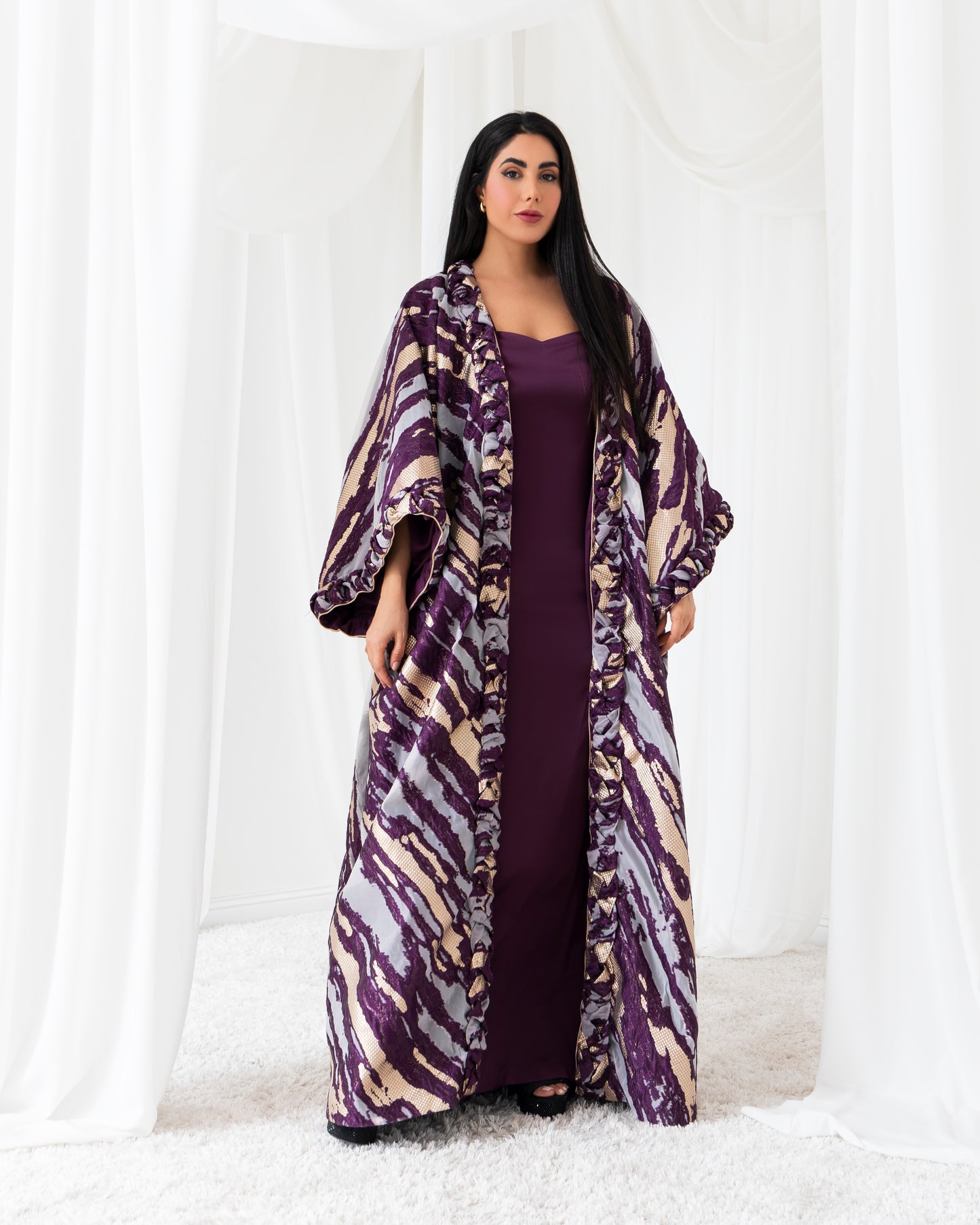 A fairy-like abaya that adds magic to your style. Designed for the whimsical at heart