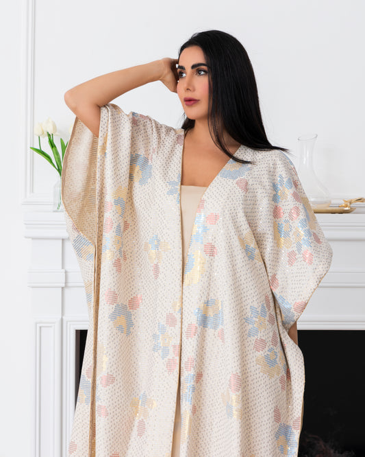 A joyful abaya that brings happiness to every step. Designed to make you feel vibrant